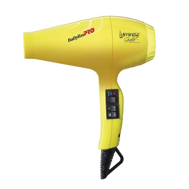 Профессиональный фен BaByliss Pro Luminoso Giallo Ionic 2100W Профессиональный фен BaByliss Pro Luminoso Giallo Ionic 2100W