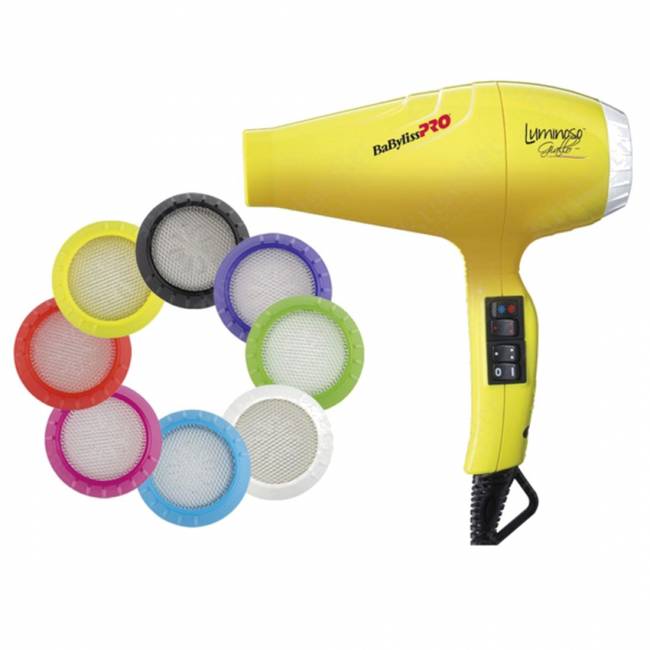 Профессиональный фен BaByliss Pro Luminoso Giallo Ionic 2100W Профессиональный фен BaByliss Pro Luminoso Giallo Ionic 2100W