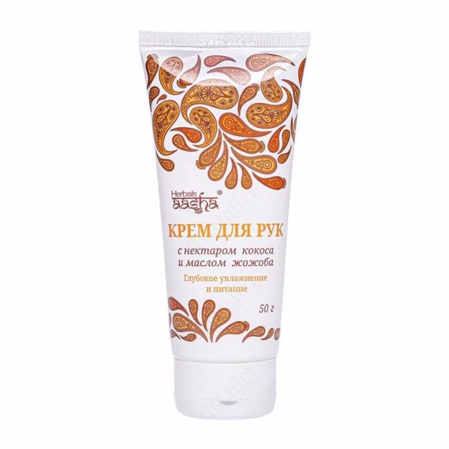 Крем для рук с нектаром кокоса и маслом жожоба, Aasha Herbals