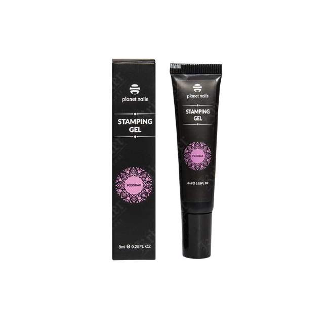 Гель-краска Planet Nails Stamping Gel розовая, 8ml Гель-краска Planet Nails Stamping Gel розовая, 8ml