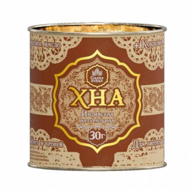 Хна для биотату и бровей, шоколадно-коричневая